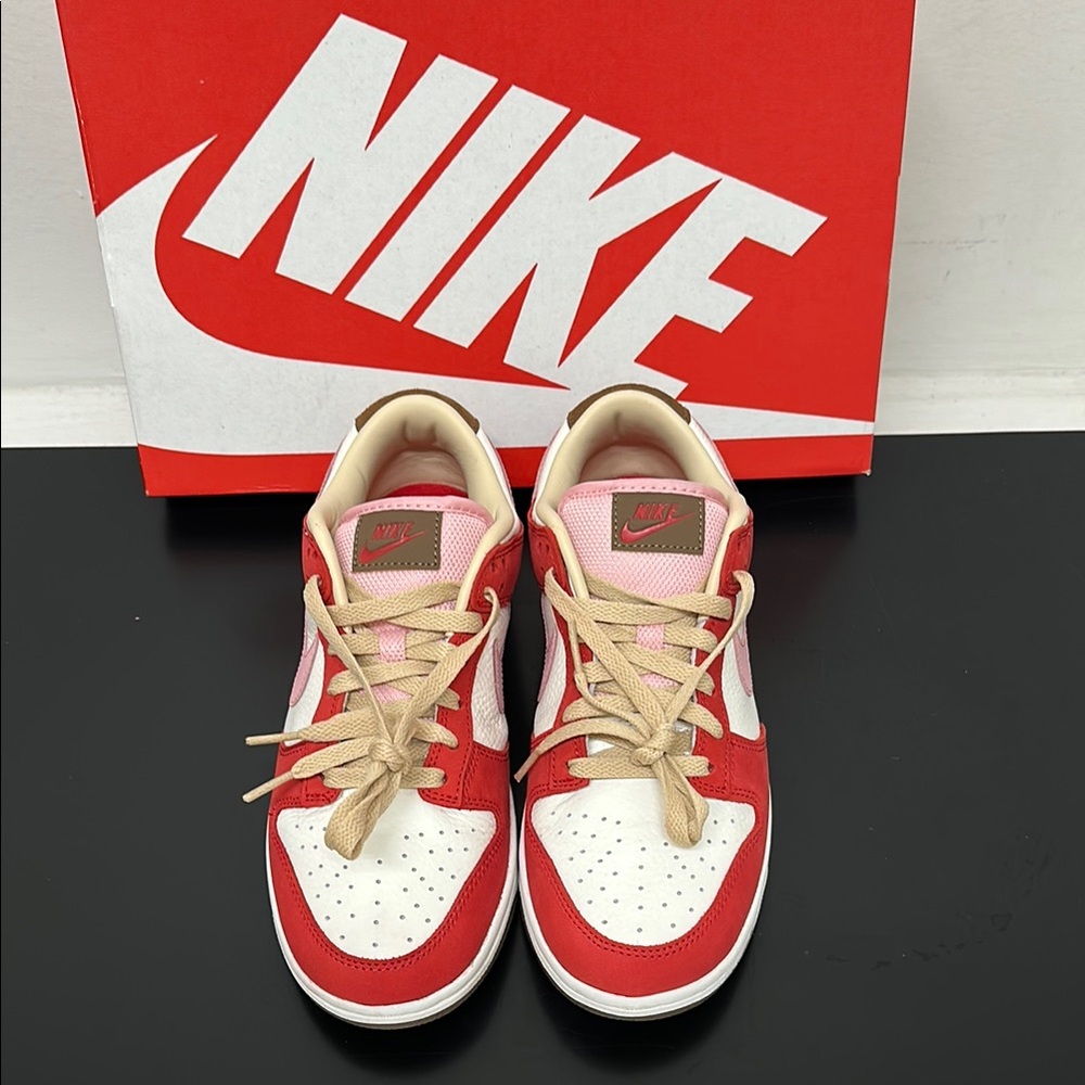 EUC Nike Red and White Sneakers